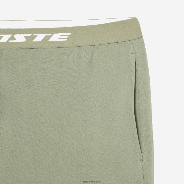 hombres Lacoste verde caqui g21 pantalones de chándal con logo en la pierna N6XZ2545