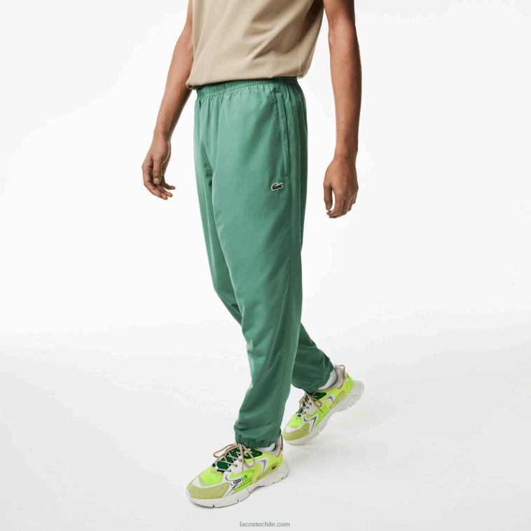 hombres Lacoste verde caqui kx5 pantalones de chándal repelentes al agua regular fit N6XZ2331