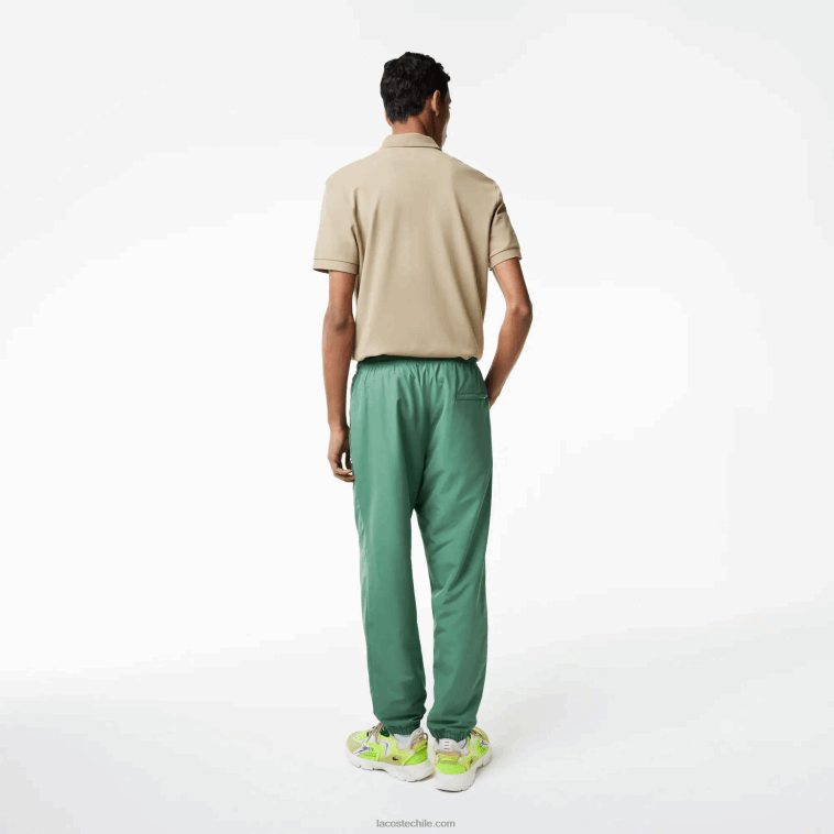 hombres Lacoste verde caqui kx5 pantalones de chándal repelentes al agua regular fit N6XZ2331