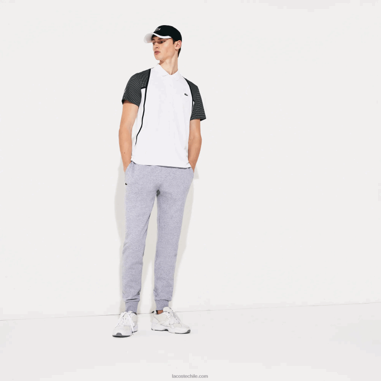 hombres Lacoste lomo gris cca pantalones de chándal deportivos de tenis N6XZ2964