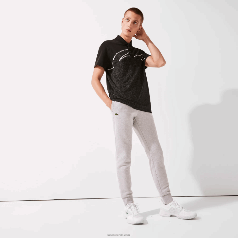 hombres Lacoste lomo gris cca pantalones de chándal deportivos de tenis de felpa de algodón N6XZ21204 hombres Lacoste lomo gris cca pantalones de chándal deportivos de tenis de felpa de algodón N6XZ21204