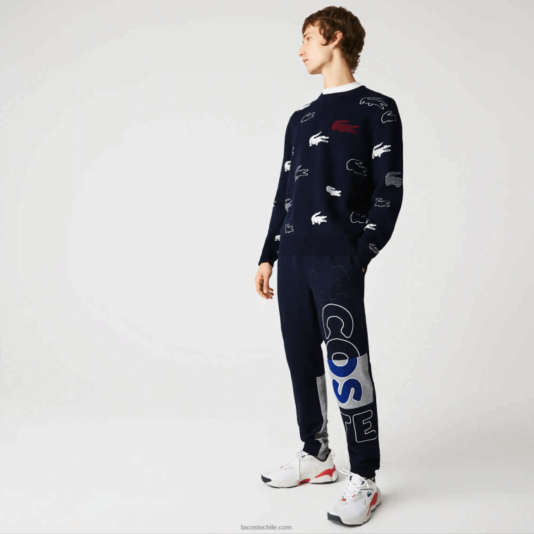 hombres Lacoste azul marino 166 pantalones de chándal de felpa de algodón con marca desestructurada heritage N6XZ21206 hombres Lacoste azul marino 166 pantalones de chándal de felpa de algodón con marca desestructurada heritage N6XZ21206