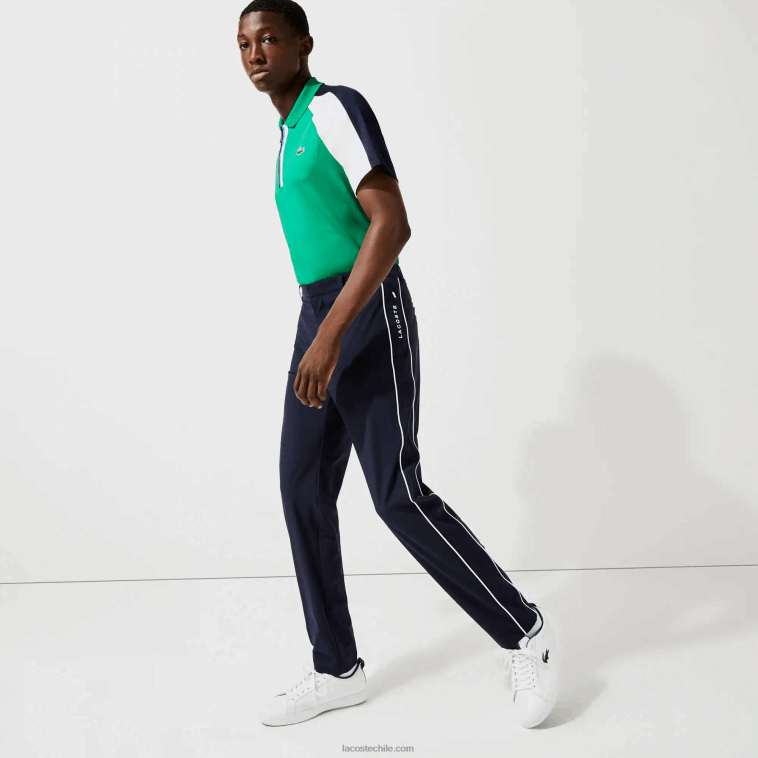 hombres Lacoste azul marino blanco 525 pantalones deportivos ligeros de golf elásticos N6XZ21640 hombres Lacoste azul marino blanco 525 pantalones deportivos ligeros de golf elásticos N6XZ21640