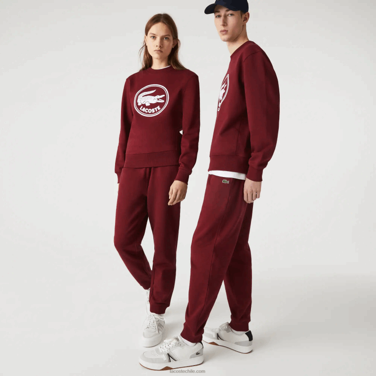 hombres Lacoste burdeos z7f pantalones de chándal de felpa de algodón orgánico N6XZ21207 hombres Lacoste burdeos z7f pantalones de chándal de felpa de algodón orgánico N6XZ21207