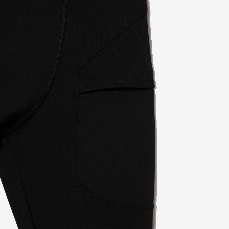 hombres Lacoste negro 031 leggins deportivos de poliéster reciclado N6XZ2509