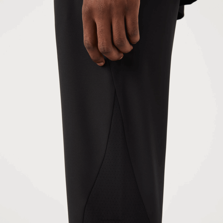 hombres Lacoste negro c31 pantalones deportivos con cremallera en la parte inferior N6XZ21091