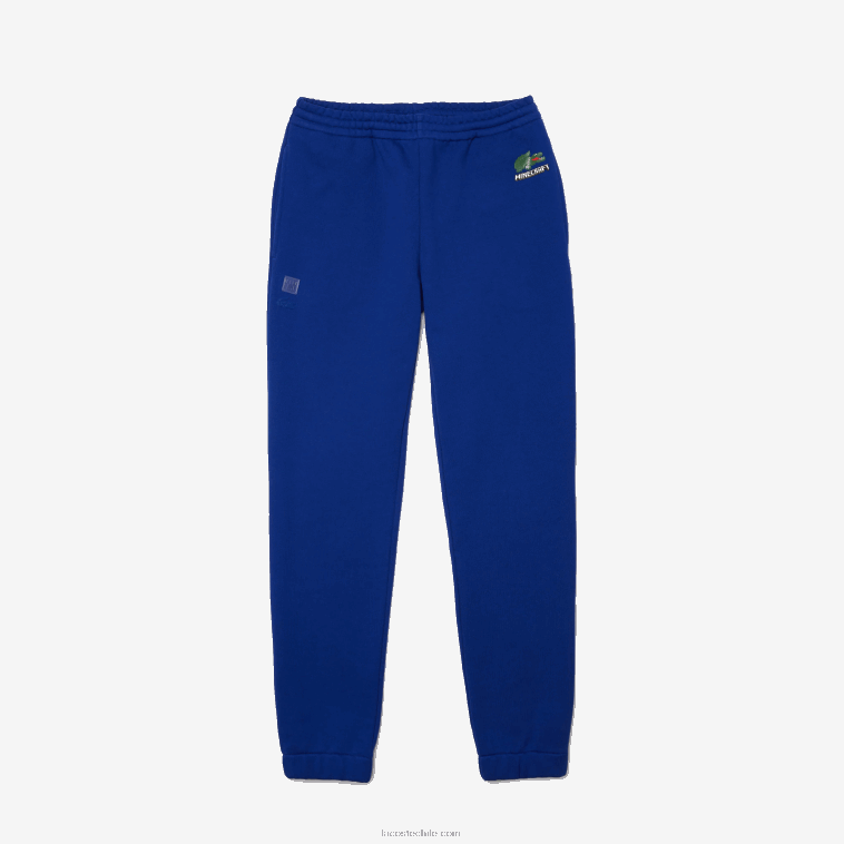 hombresbdm azul Pantalón jogging lacoste x minecraft en felpa de algodón orgánico N6XZ21174