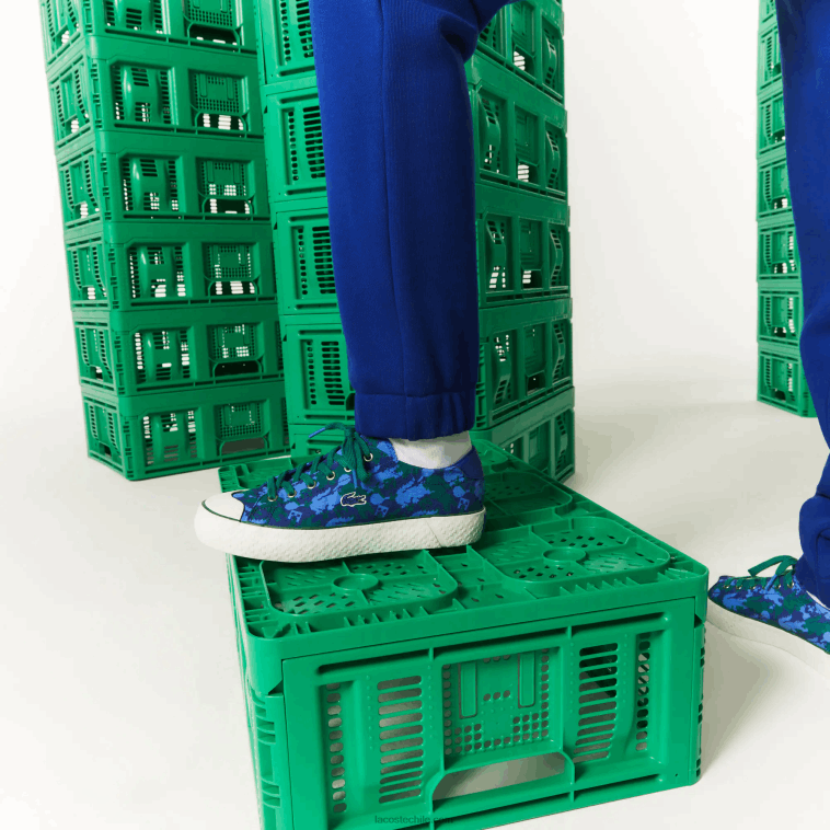 hombresbdm azul Pantalón jogging lacoste x minecraft en felpa de algodón orgánico N6XZ21174
