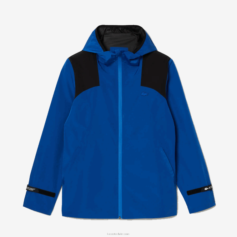 hombres Lacoste azul negro 6j4 cortavientos deportivo impermeable N6XZ2403 hombres Lacoste azul negro 6j4 cortavientos deportivo impermeable N6XZ2403