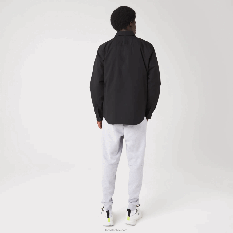 hombres Lacoste negro 031 sobrecamisa resistente al agua N6XZ21569