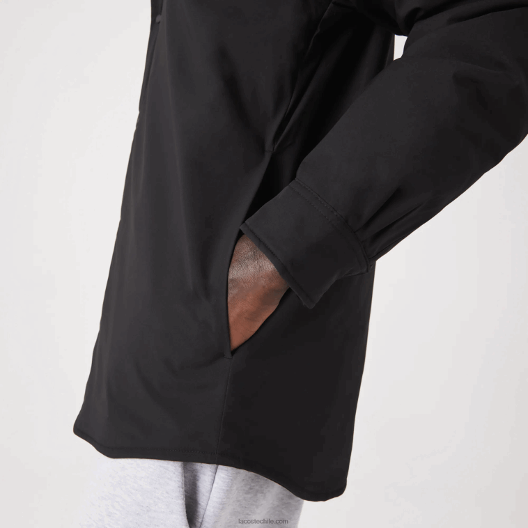 hombres Lacoste negro 031 sobrecamisa resistente al agua N6XZ21569