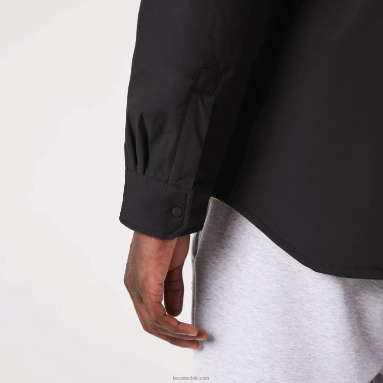 hombres Lacoste negro 031 sobrecamisa resistente al agua N6XZ21569