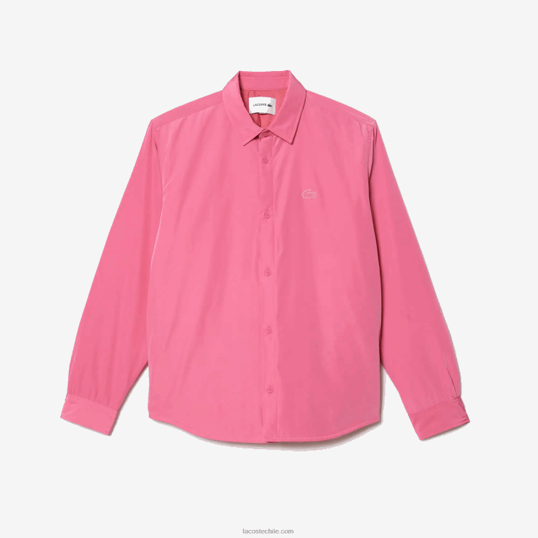 hombres Lacoste rosa 2r3 sobrecamisa repelente al agua N6XZ2498