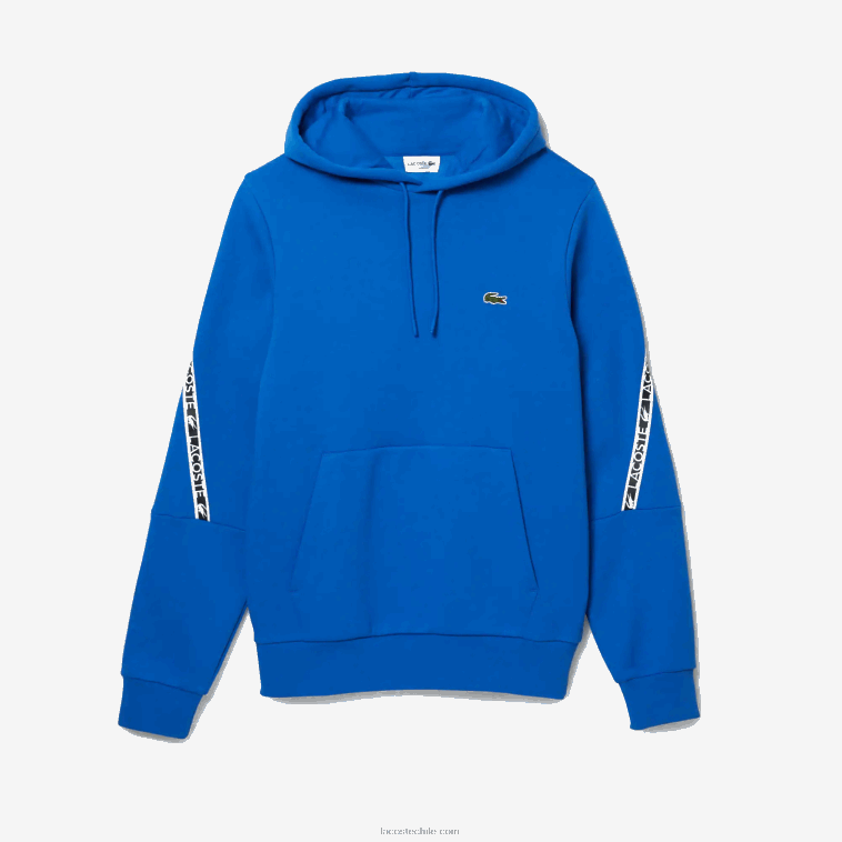 hombres Lacoste azul k1q sudadera con capucha y bandas estampadas de corte clásico N6XZ21282 hombres Lacoste azul k1q sudadera con capucha y bandas estampadas de corte clásico N6XZ21282