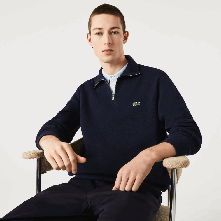 hombres Lacoste azul marino 166 sudadera con cremallera y cuello alto N6XZ2951 hombres Lacoste azul marino 166 sudadera con cremallera y cuello alto N6XZ2951