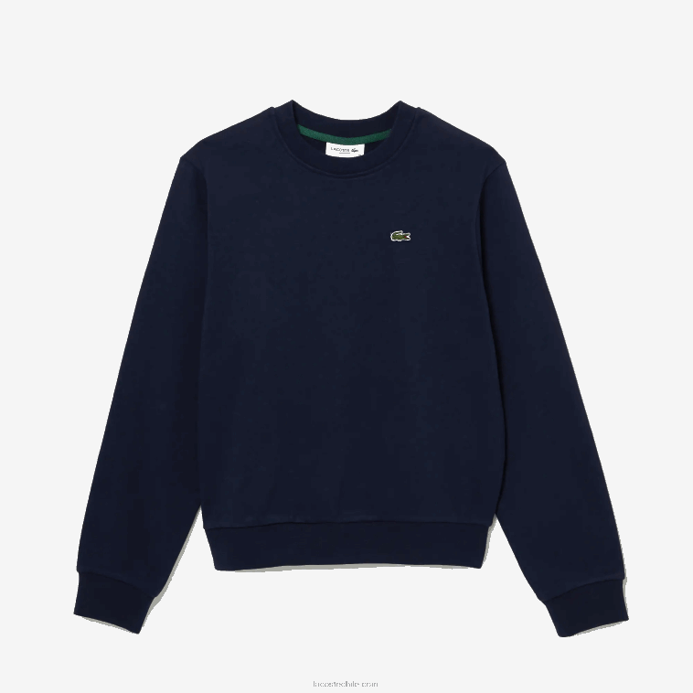 hombres Lacoste azul marino 166 sudadera polar sin cepillar N6XZ22460