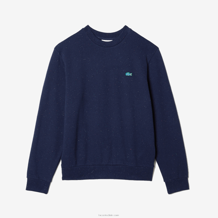 hombres Lacoste azul marino 7cg sudadera de corte clásico con estampado moteado N6XZ2965