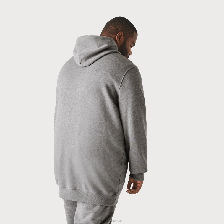 hombres Lacoste lomo gris yrd sudadera con capucha de lana de algodón - tallas grandes - alta N6XZ2364