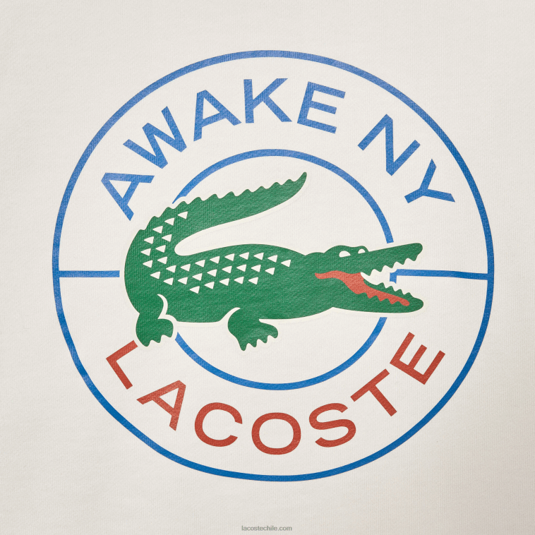 hombresblanco burdeos nfb sudadera lacoste x wake ny de algodón con diseño colour block N6XZ21183