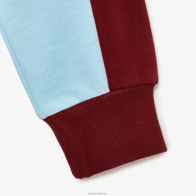 hombresblanco burdeos nfb sudadera lacoste x wake ny de algodón con diseño colour block N6XZ21183