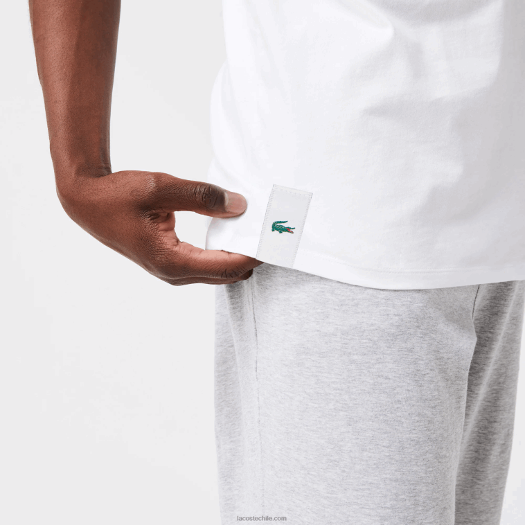 hombres Lacoste blanco 001 camiseta de tirantes de algodón pack de 3 N6XZ21360