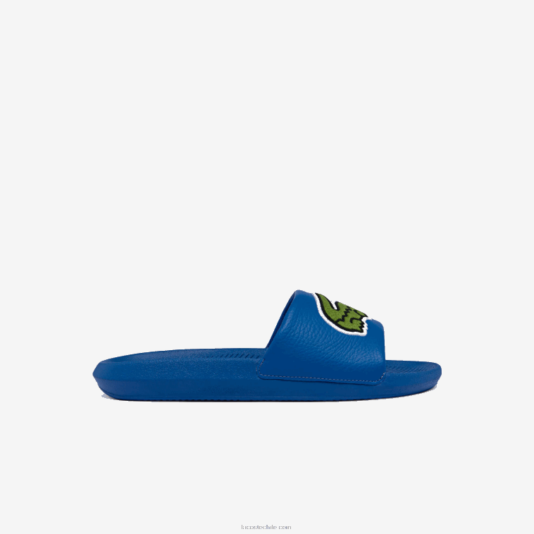 hombres Lacoste azul verde bg3 chanclas sintéticas de cocodrilo con tira del logo N6XZ21773 hombres Lacoste azul verde bg3 chanclas sintéticas de cocodrilo con tira del logo N6XZ21773