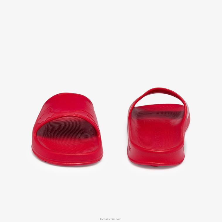 hombres Lacoste rojo rr1 chanclas sintéticas croco 2.0 con logo N6XZ21811