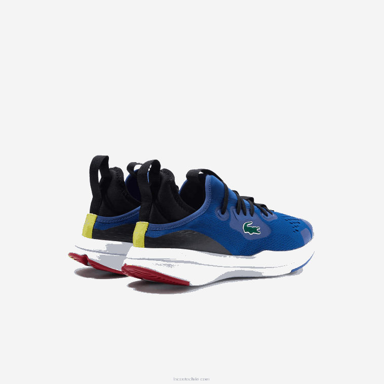 hombres Lacoste azul blanco 221 zapatillas deportivas run spin comfort de tejido en contraste de color N6XZ21882