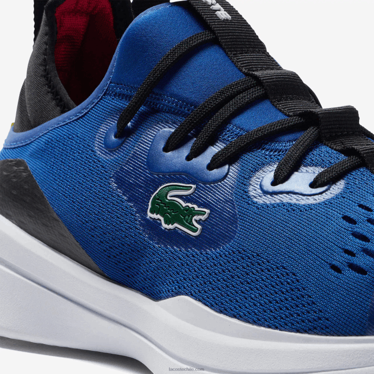 hombres Lacoste azul blanco 221 zapatillas deportivas run spin comfort de tejido en contraste de color N6XZ21882