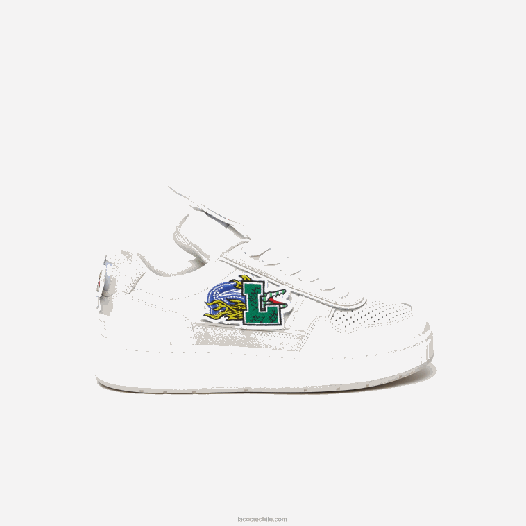 hombres Lacoste blanco 21g tenis Ace con clip N6XZ21785