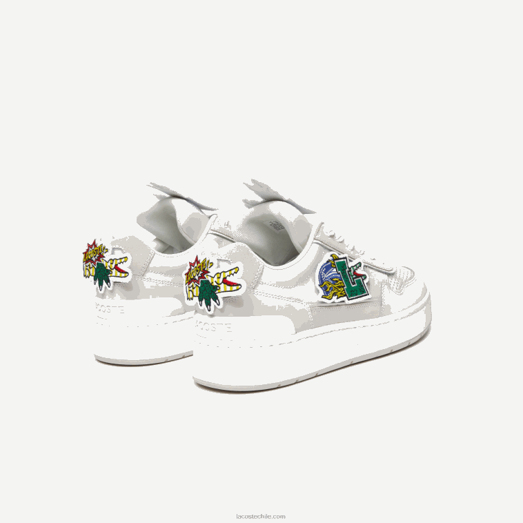 hombres Lacoste blanco 21g tenis Ace con clip N6XZ21785