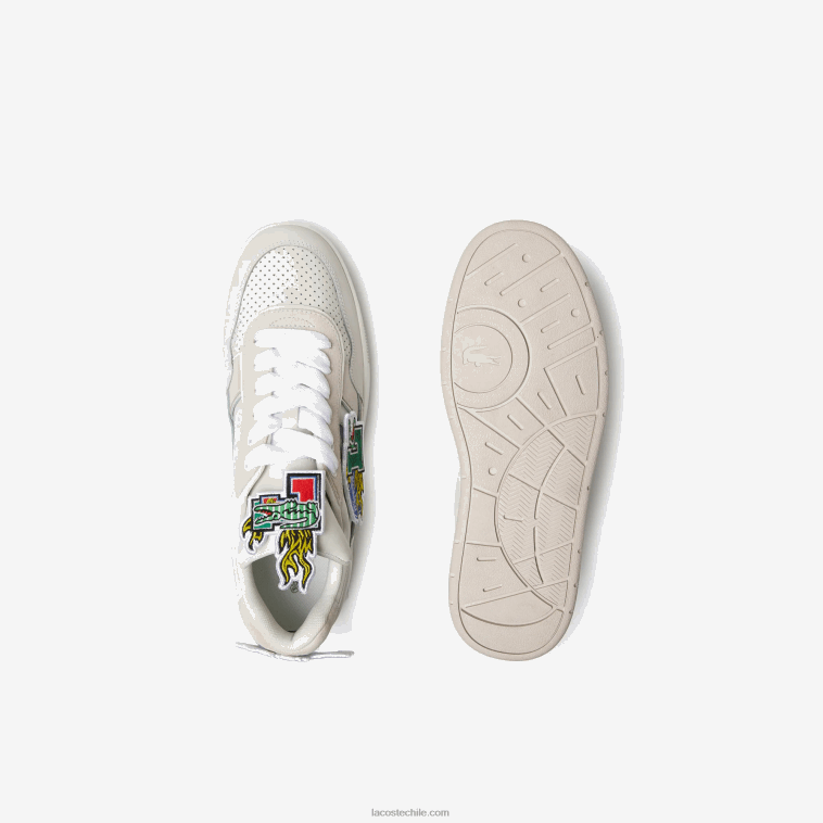 hombres Lacoste blanco 21g tenis Ace con clip N6XZ21785