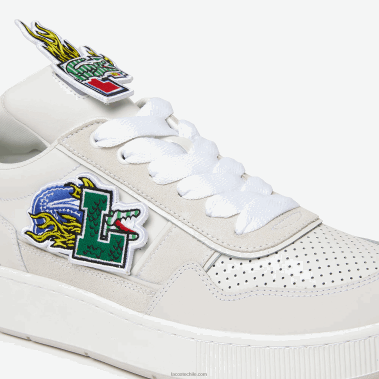 hombres Lacoste blanco 21g tenis Ace con clip N6XZ21785