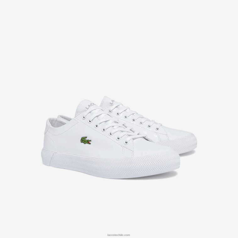 hombres Lacoste blanco 21g zapatillas gripshot de piel y material sintético N6XZ21750