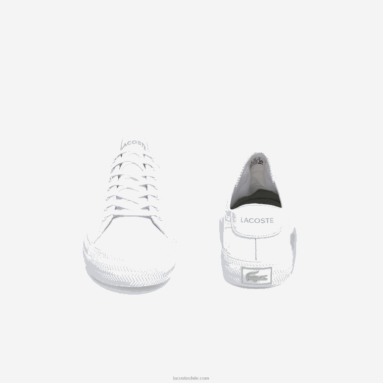 hombres Lacoste blanco 21g zapatillas gripshot de piel y material sintético N6XZ21750