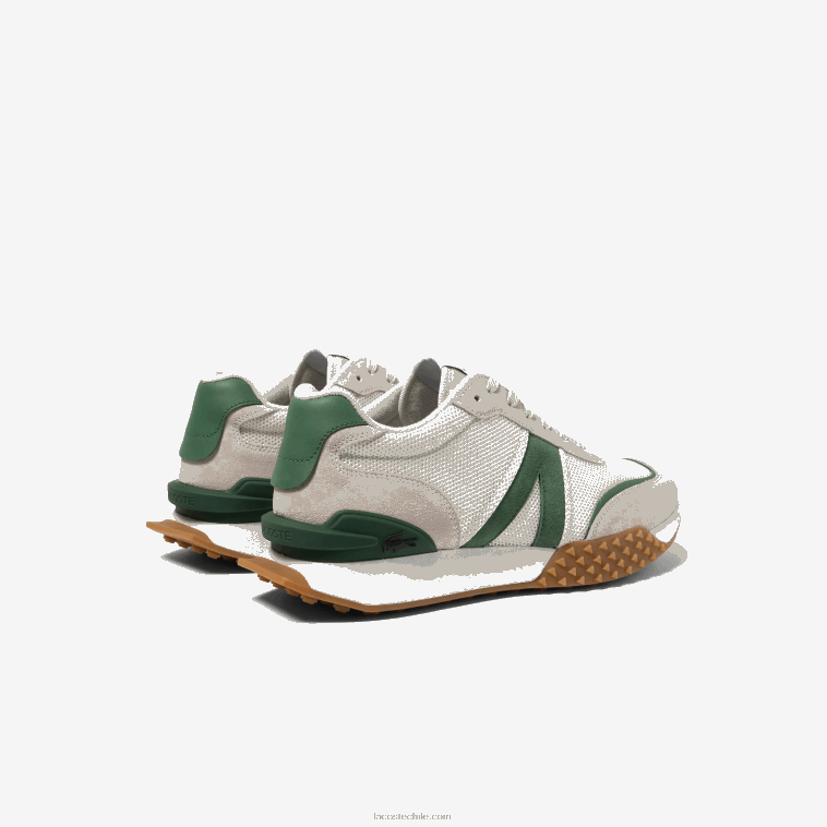hombres Lacoste blanco/verde 082 tenis l-spin deluxe de piel N6XZ21738