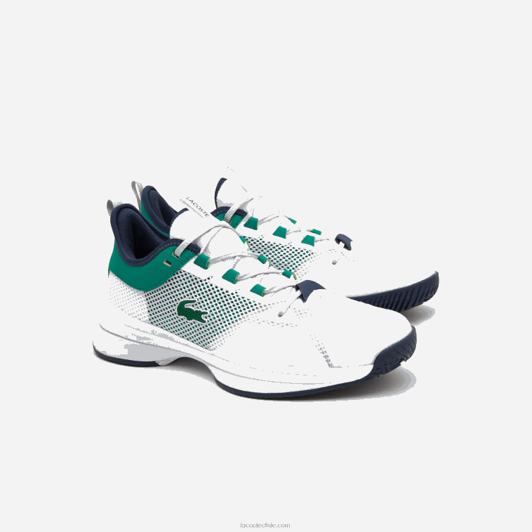 hombres Lacoste blanco/verde 082 tenis textiles ag-lt21 N6XZ21903