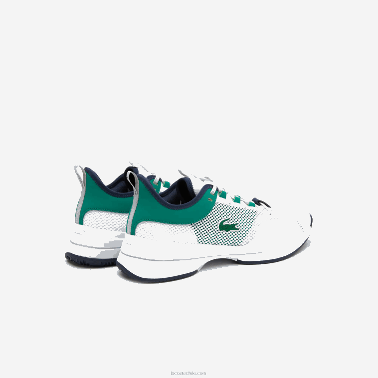 hombres Lacoste blanco/verde 082 tenis textiles ag-lt21 N6XZ21903