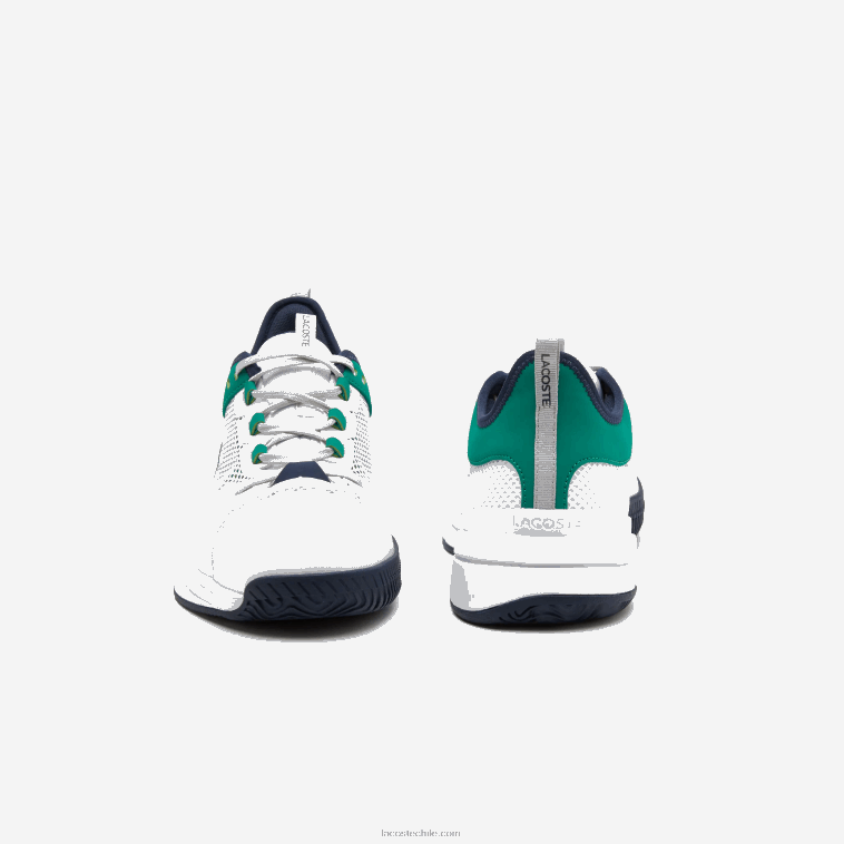 hombres Lacoste blanco/verde 082 tenis textiles ag-lt21 N6XZ21903