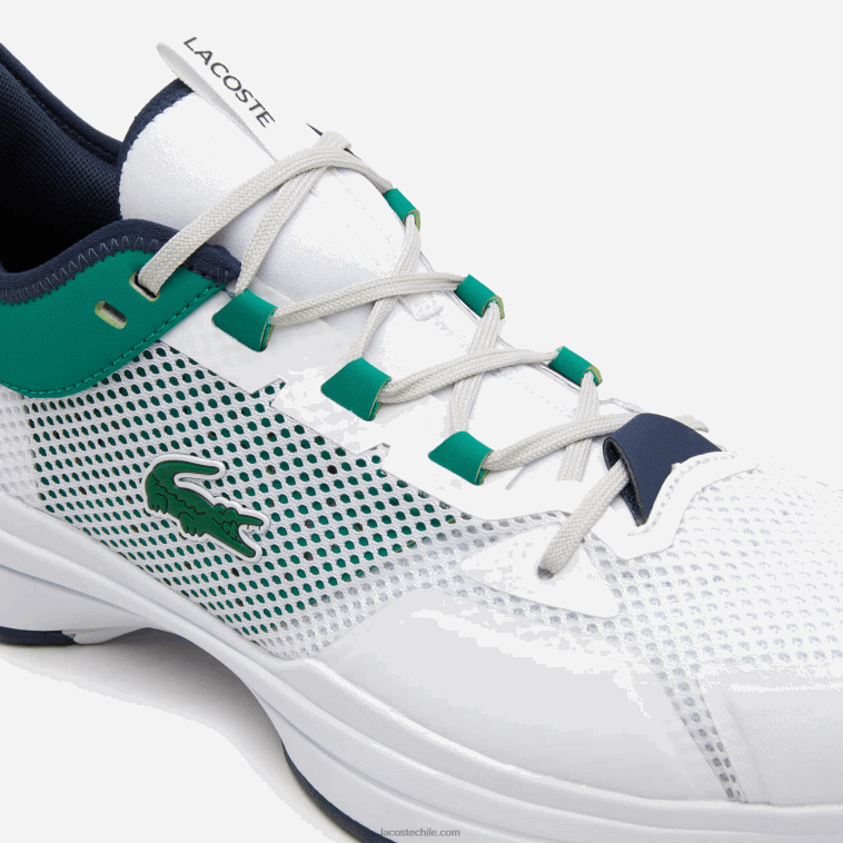 hombres Lacoste blanco/verde 082 tenis textiles ag-lt21 N6XZ21903