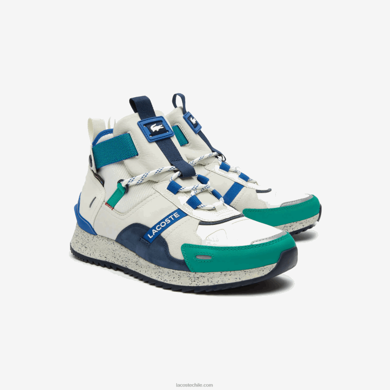 hombres Lacoste blanco verde wg1 zapatos de exterior de cuero y sintético run breaker N6XZ21847
