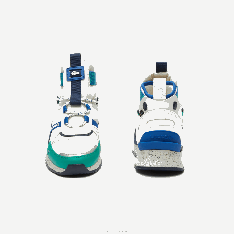 hombres Lacoste blanco verde wg1 zapatos de exterior de cuero y sintético run breaker N6XZ21847