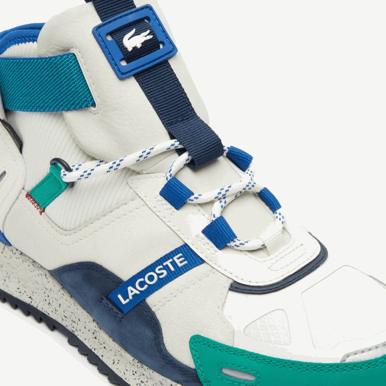 hombres Lacoste blanco verde wg1 zapatos de exterior de cuero y sintético run breaker N6XZ21847