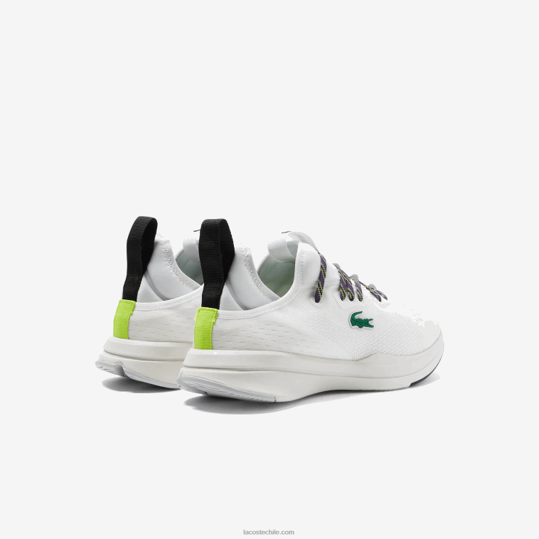 hombres Lacoste blanco y hueso 65t tenis run spin comfort N6XZ21795