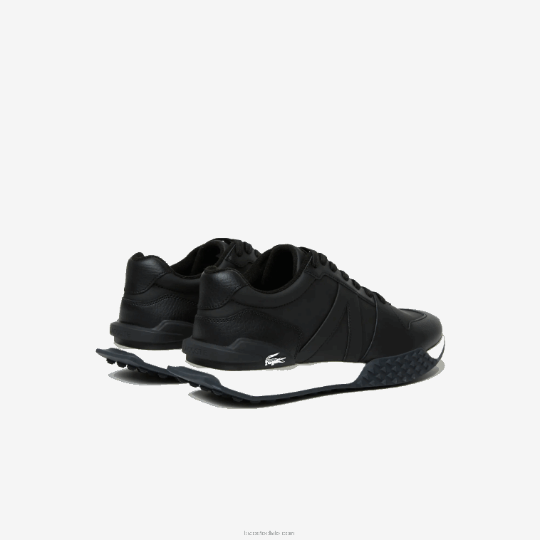hombres Lacoste blanco y negro 312 zapatillas l-spin deluxe 2.0 sintéticas N6XZ21763