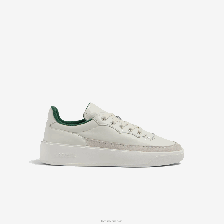 hombres Lacoste blanquecino 18c tenis g80 club de cuero a tono N6XZ21739