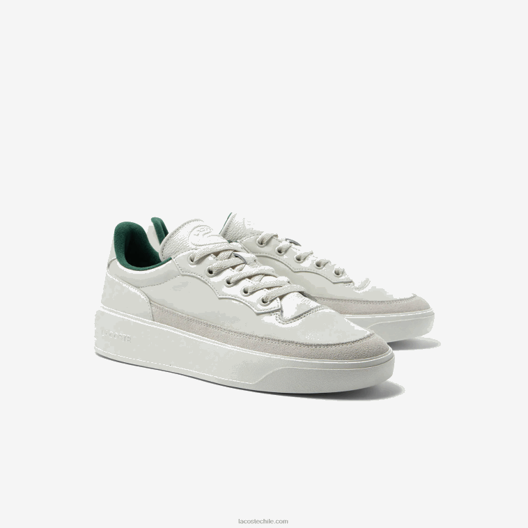 hombres Lacoste blanquecino 18c tenis g80 club de cuero a tono N6XZ21739