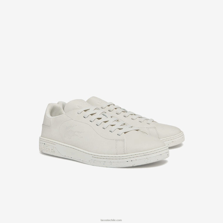 hombres Lacoste blanquecino 18c zapatillas Court Zero de piel N6XZ21873