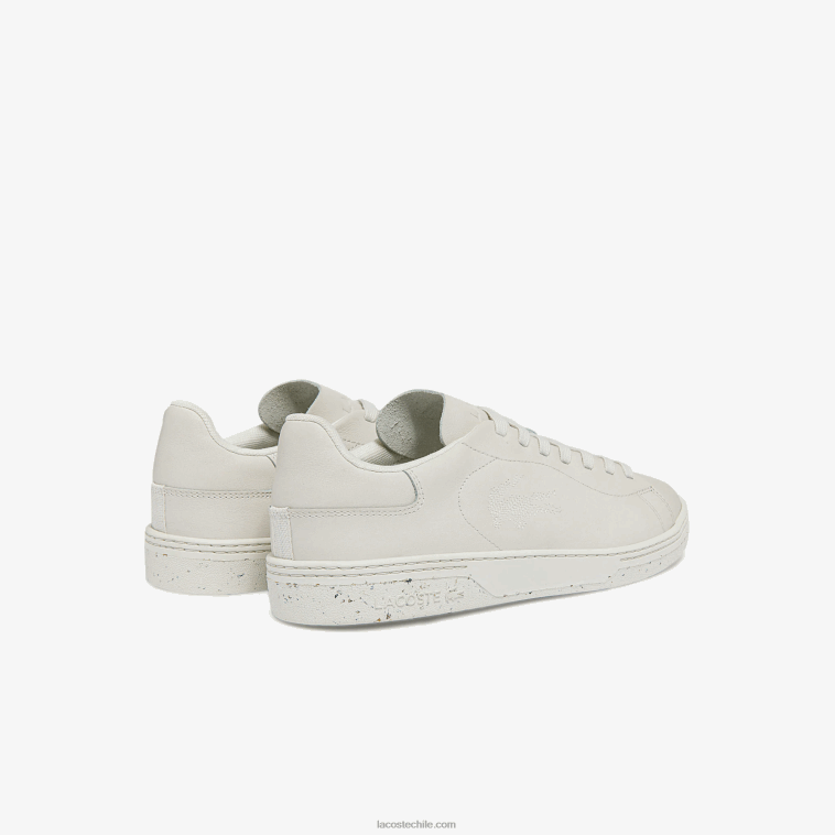 hombres Lacoste blanquecino 18c zapatillas Court Zero de piel N6XZ21873