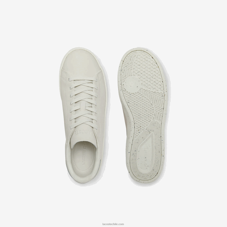 hombres Lacoste blanquecino 18c zapatillas Court Zero de piel N6XZ21873
